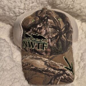 NWTF Turkey RealTree Camo Scuba Velcroback Hat - New